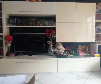 soggiorno bianco lucido cmm.300