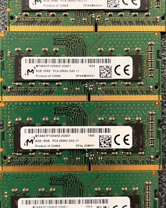 4 RAM Micron 8GB DDR4 2666MHz SO-DIMM 1Rx8