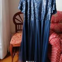 Vestito Sheego blu con brillantini