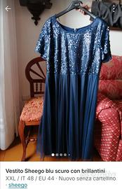 Vestito Sheego blu con brillantini