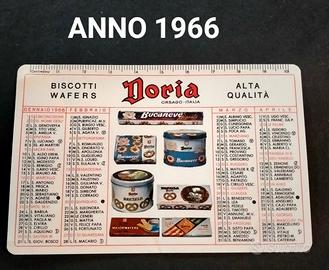 N.2 gadget calendari DORIA-AMPEA anno 1966