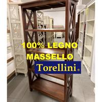 Scaffale Libreria 100% Legno Massello