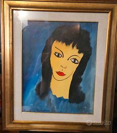 OLIO SU TELA  ROMANO MUSSOLINI