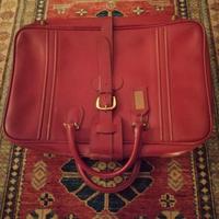 Valigia vera pelle vintage anni '70