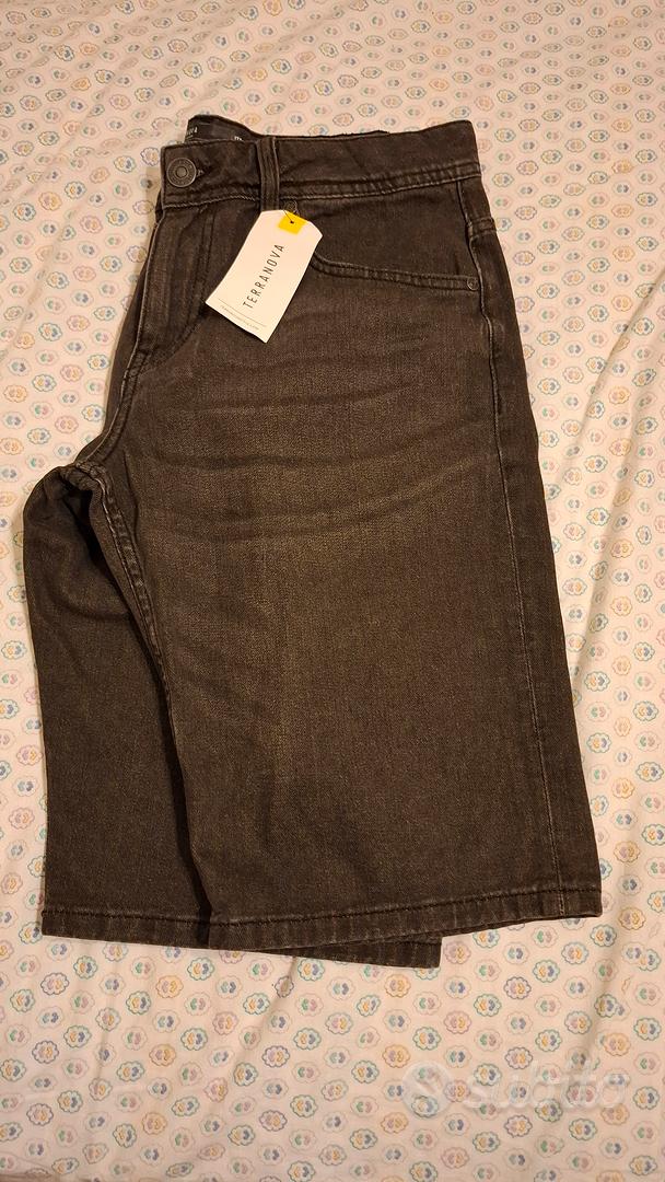 jeans neri uomo corti Terranova