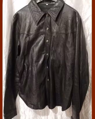 Camicia in pelle vintage anni '80