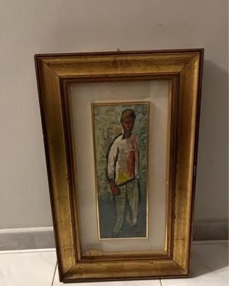 Luigi Roccati quadro. Misura: 13x36