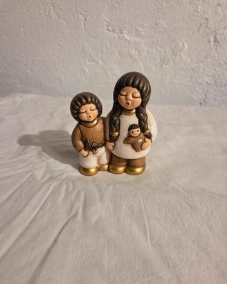Coppia di bimbi pastori presepe giubileo thun