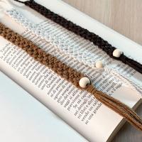 Segnalibro in Macramè Fatto a Mano – 23 cm