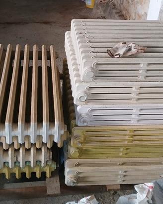 Termosifoni in ghisa.