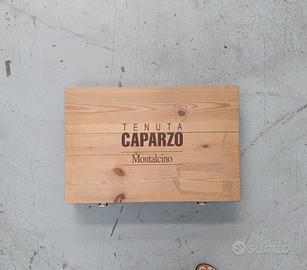 Cassetta di legno porta bottiglie 
Tenuta Caparzo