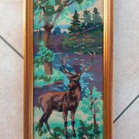 Cervo realizzato a mano a mezzo punto