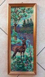 Cervo realizzato a mano a mezzo punto