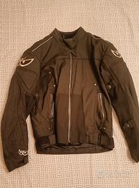 giacca moto in tessuto