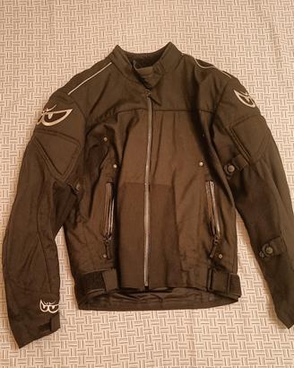 giacca moto in tessuto