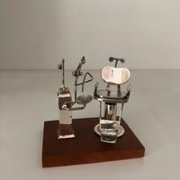 Miniatura argento poltrona dentista