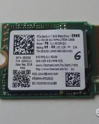 SSD Liteon 128GB M.2 2230 128MB Cache NVMe
