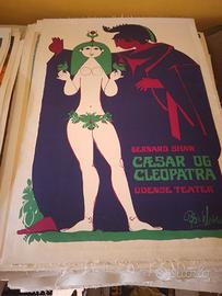 manifesto poster pubblicitario caesar Cleopatra 