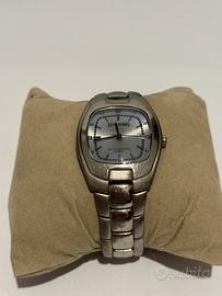 Orologio Spalding Quartz vintage acciaio datario