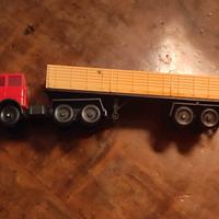 Camion Fiat LIMA 1:87 H0-Motrice Rossa e Rimorchio