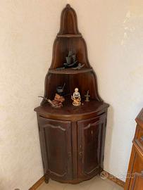 Angoliera antica in legno massello – fine ‘800