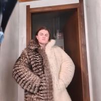 Pelliccia volpe bianca/argentata+castorino omaggio