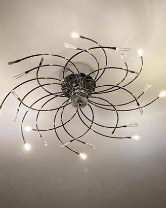 Lampadario plafoniera rami e prismi