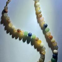 Collana Oro 750 Agata Naturale Multicolore