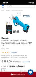 Forbice elettrica Hyundai 35507 nuova