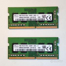 2x4GB Ram SK Hynix PC4-2400T Sodimm (8GB)