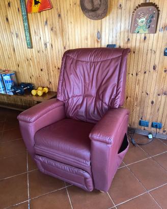 Poltrona pelle massaggiante