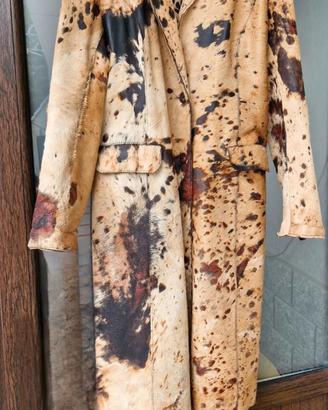 CAPPOTTO LUNGO IN VERA PELLE DI CAVALLINO