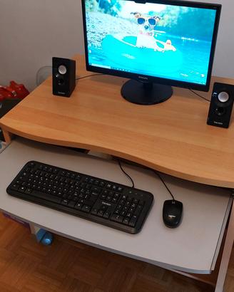 PC Desktop + Monitor 20” + Scrivania – Perfetto pe