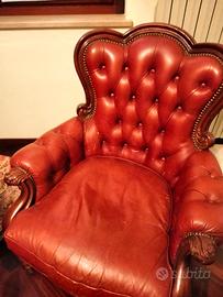 poltrona in pelle