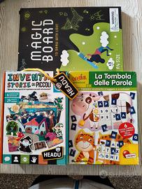 Inventa storie+lavagna+tombola parole