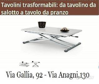 Tavolino trasformabile VERDI-tavolini a roma