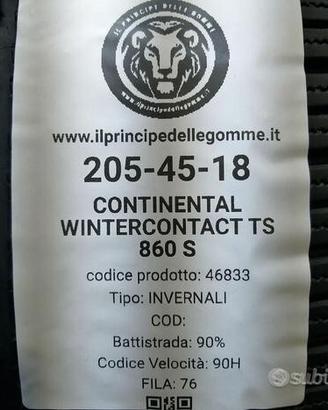 2 gomme 205 45 18 continental a46833