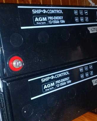 2 Batterie AGM Deep Cycle 150 Ah