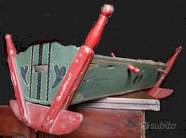 CULLA A DONDOLO ARTIGIANALE VALDOSTANA di fine'800