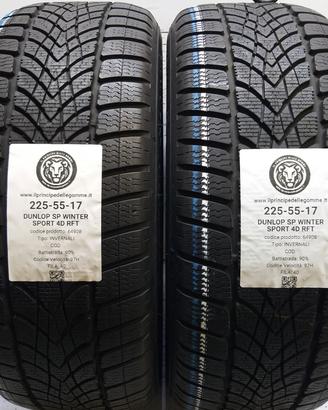 2 GOMME 225 55 17 DUNLOP A64908