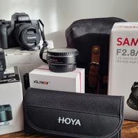 Canon EOS M50 + accessori e obiettivi 