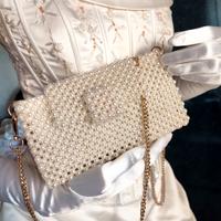 Borsa gioiello da cerimonia in perle. Handmade 