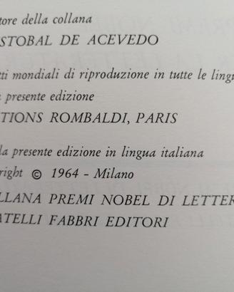 PREMI NOBEL LETTERATURA anno 1964 65 volumi