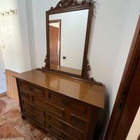 Comó in legno con specchiera - stile classico