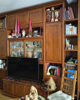 Libreria noce massello "Formichi"