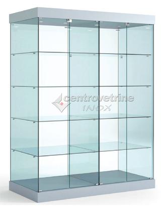Vetrinetta in vetro da 182 X 60 X 188 H cm