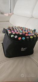 Confezione 120 colori brush pen 