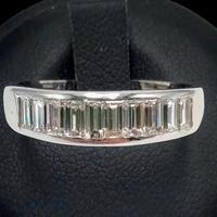 Anello oro diamanti 1.2 ct baguette