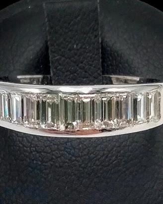 Anello oro diamanti 1.2 ct baguette