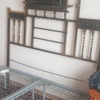 Letto antico in ferro battuto